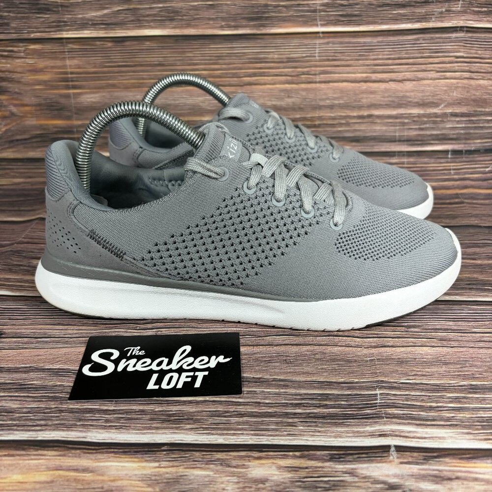 Kizik Lima Men's Hands Free Slip On Shoes Grey Stretch Knit Size 8.5